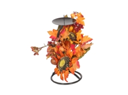 Porta velas de Ação de Graças Decoração de Mesa Estilo Retro | S/MARCA