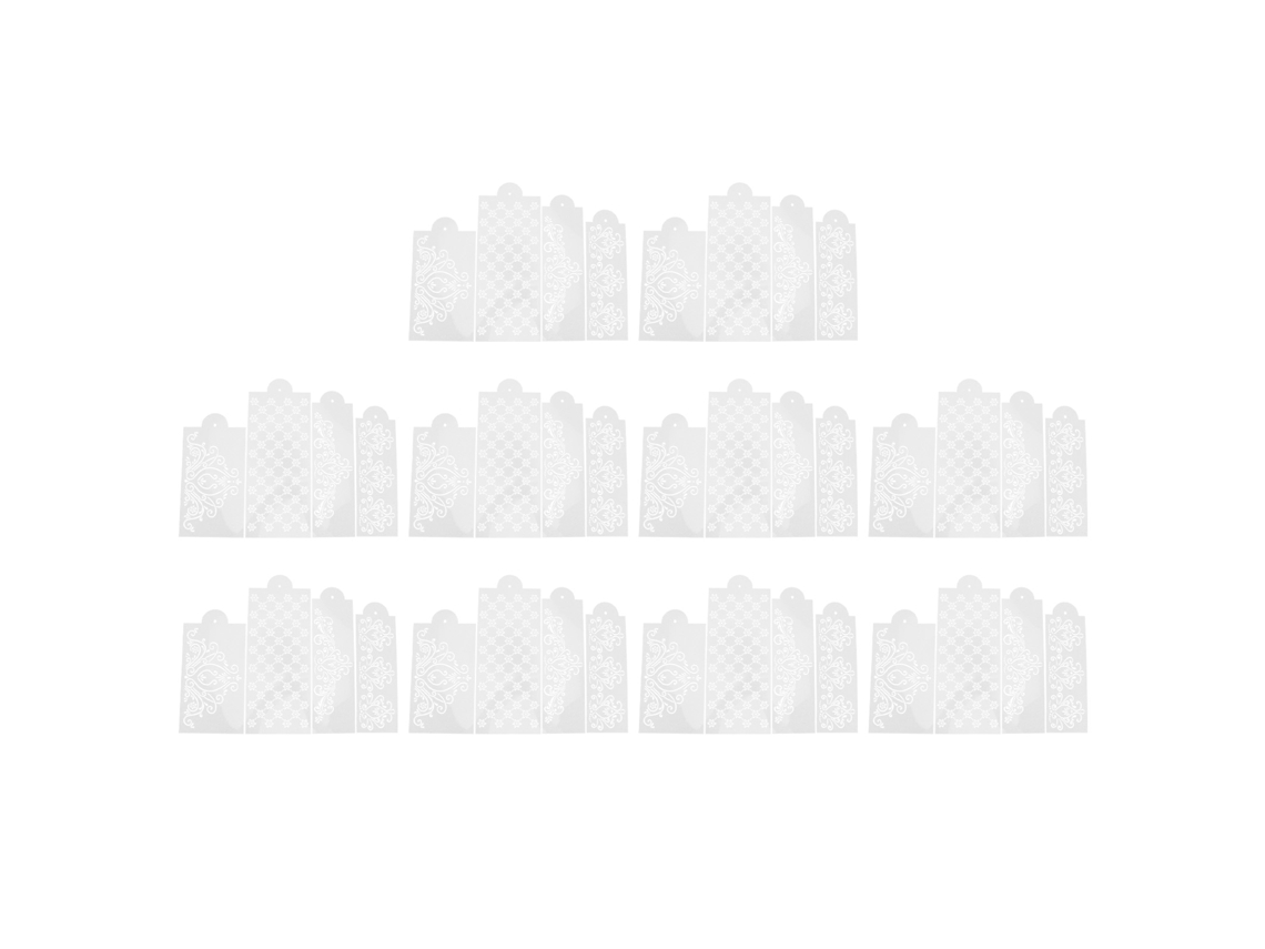 10 Moldes De Borrifo E Estampagem Para Bolo Ferramenta De Cozinha Caseira