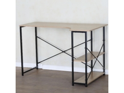 Mesa de Metal com 2 Furos, 120 X 75 X 73 Cm, Preta. VENPRODIN