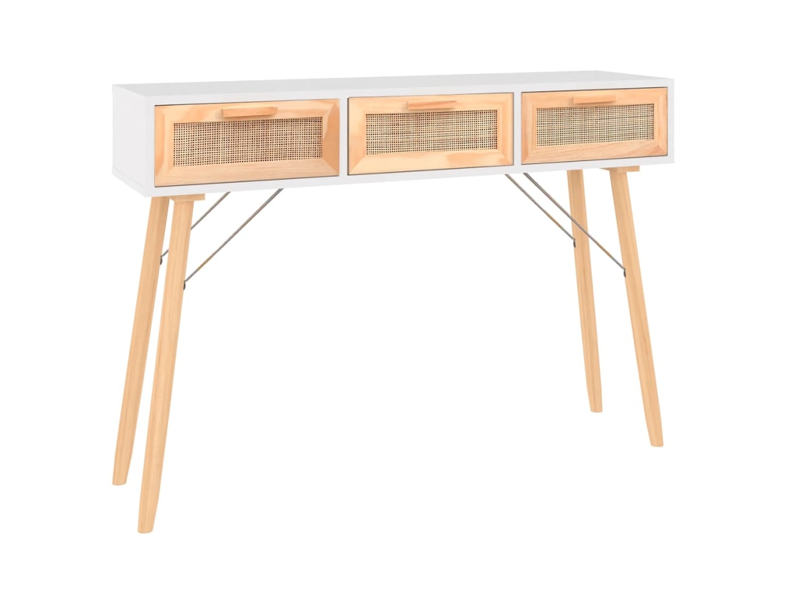 Mesa consola VIDAXL Branco Madeira processada (105x30x75 cm)