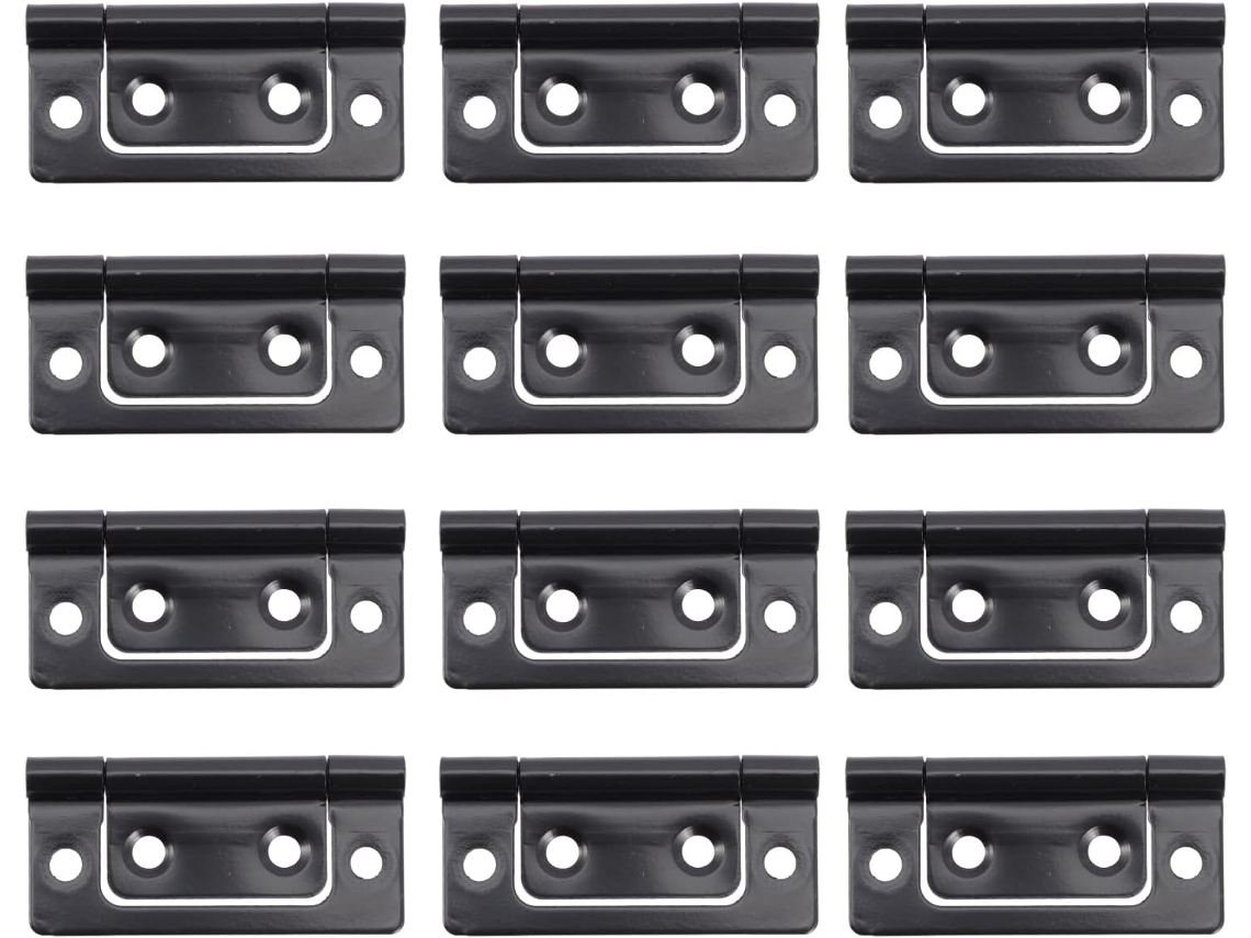 Conjunto De 12 Dobradiças Para Porta Gaveta Joias, Ferro Móveis,