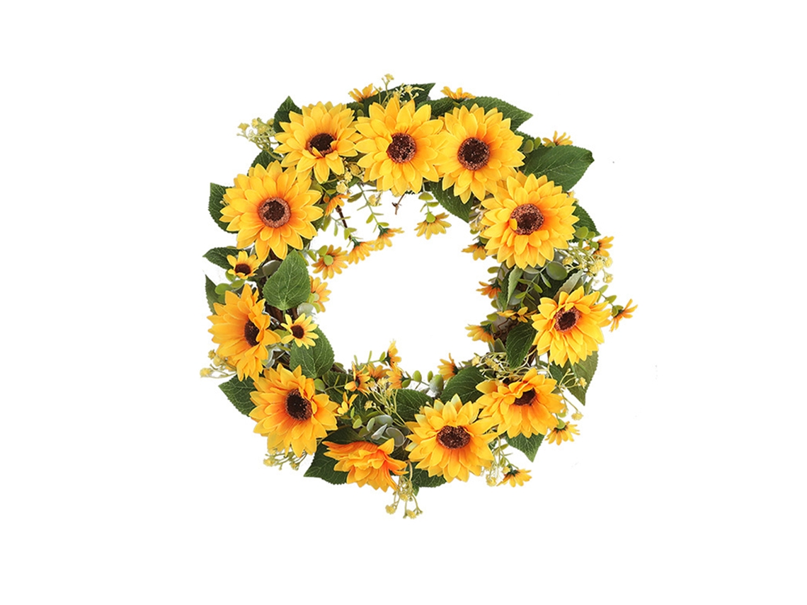Laxiscreed Flores Artificiais De Girassol Para Decoração De Portas E Janelas