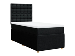 Box Spring Bed, Box Spring Beds Vidaxl Preto Tecido (80 X 200 Cm)