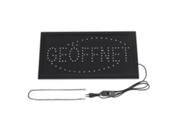 Placa Led Neón Grande Vitrine Geoffnet