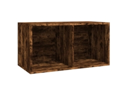 Lp Storage Box, Lp Storage Boxes Vidaxl Marrom Madeira Processada (n/a)