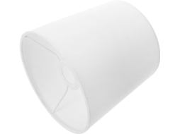 Luminária Cilíndrica Em Tecido Com Efeito Linho Branco, 3 Cm De Diâmetro Interno, Para Pendurar Ou Fixar Na Parede, Ideal Para Iluminação De Quartos.