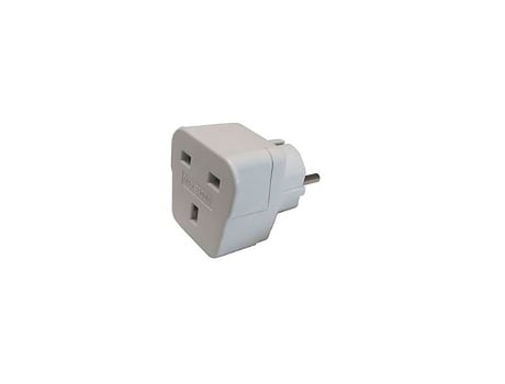Adaptador Reino Unido Para Ue 13a 250v Branco Bf (embalado Em Plástico Termoencolhível)