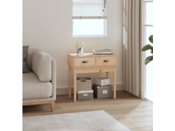 Vidaxl Mesa Consola 76,5x40x75 Cm Madeira De Pinho Maciço