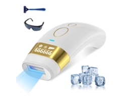 Depilação A Laser Com Resfriamento Por Gelo Para Mulheres E Homens, Dispositivo De Depilação Ipl Com 5 Níveis Ajustáveis Chronus (branco)