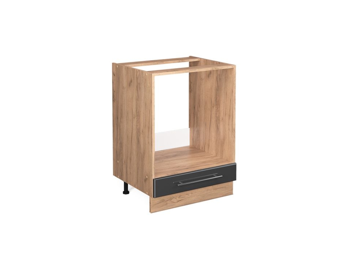 Armário de forno VICCO Fame-Line, Antracite alto brilho, 60 cm, Mármore PT