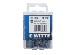 WITTE-426434-15 Bits Em Caixa Plástica De Comprimento 25 Mm (Pl 6,5 Tin)