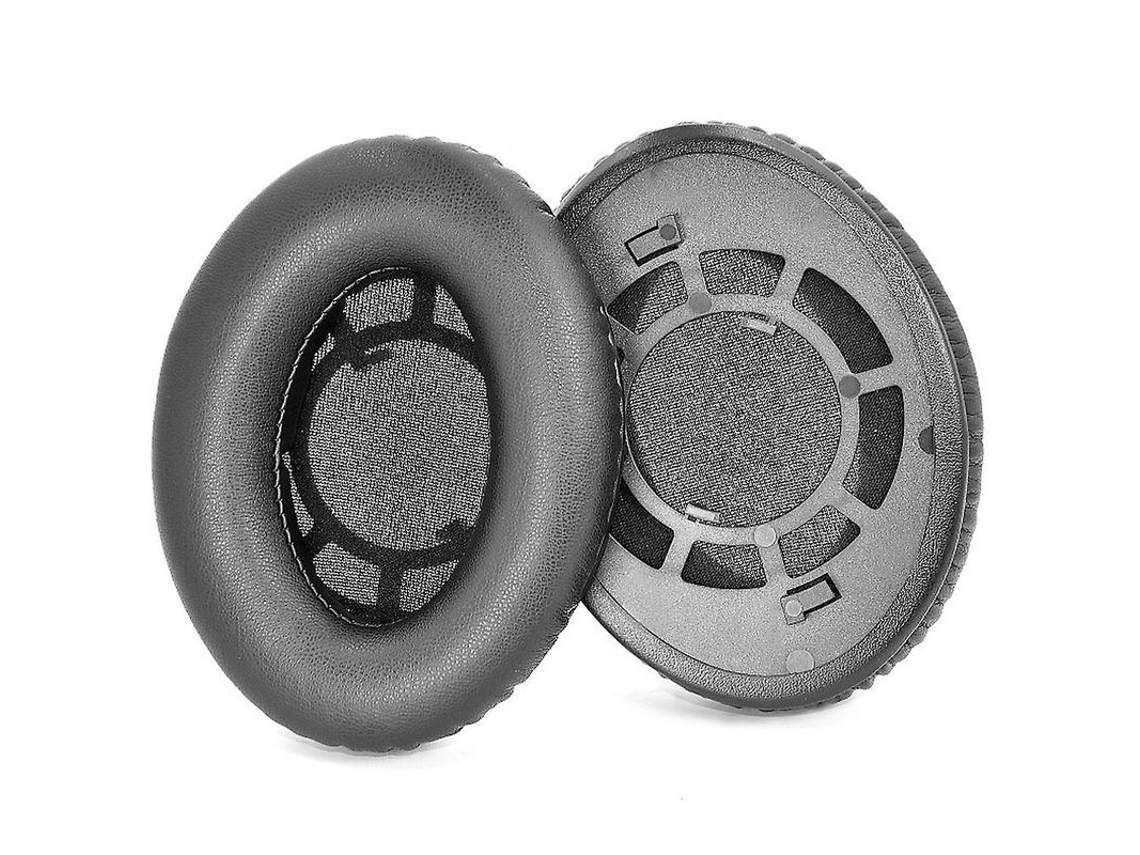 Yuru 1 Par de Almofadas de Reposição Compatíveis com Sennheiser Rs 120 119 117 115 110 100, Couro Proteico, Preto