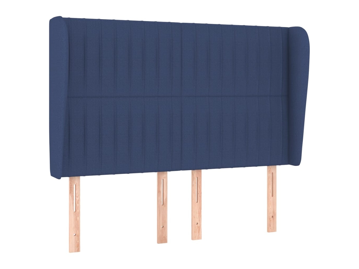 Headboard, Headboards Vidaxl Azul Tecido (147 X 23 X 118/128 Cm)