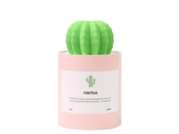 Mini Umidificador Cactus Usb Cool Mist 280ml Ultrassilencioso Bestvite Rosa