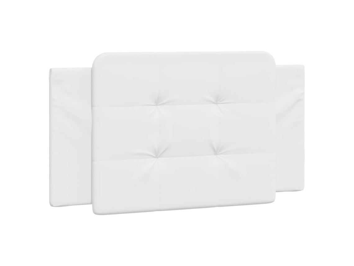 Almofada de Cabeceira Viana, 100 Cm, Couro Sintético, Branca MAISON EXCLUSIVE
