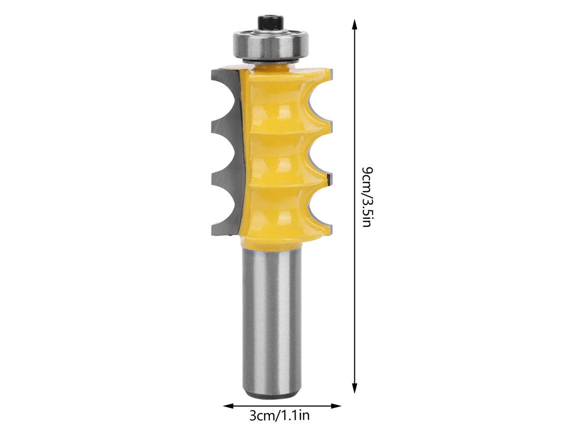 Broca Router Mola Tripla Radius 3/16" 1/2"