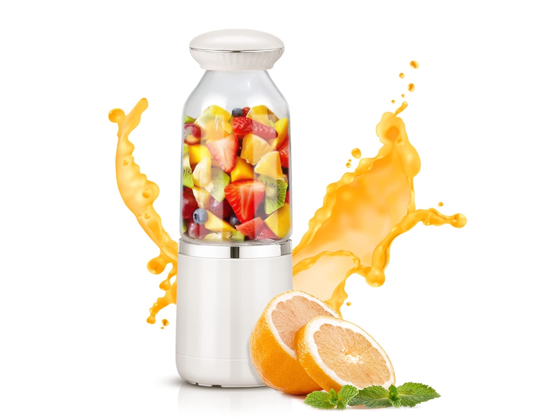 Liquidificador Portátil, Liquidificador Pessoal de Frutas Recarregável com Carregamento Usb e Sem Fio, Mini Liquidificador para Smoothie, Li EHSTMIND
