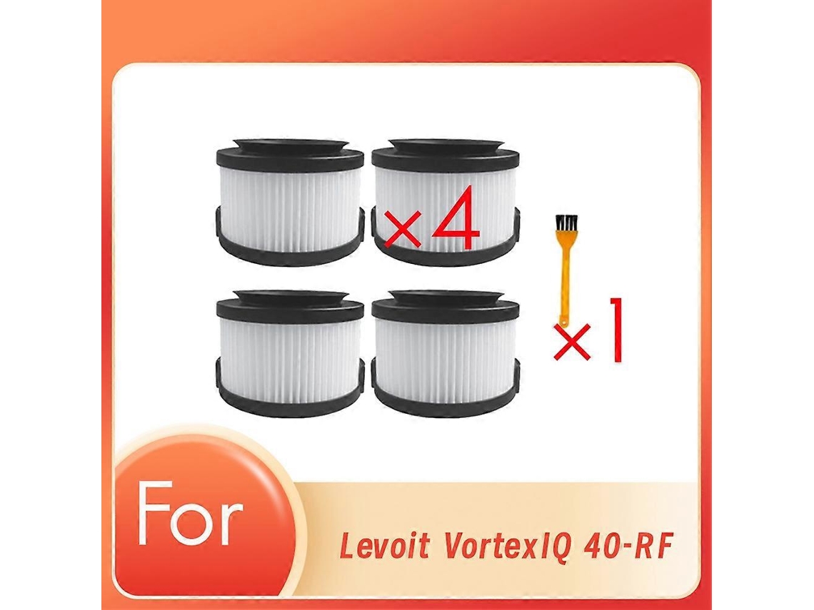 Conjunto De 4 Filtros Frontais Com Escova De Limpeza Para Aspirador Doméstico Vortexiq 40-rf. Peças De Reposição Para Filtro De Limpeza._ptg
