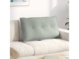Vidaxl Travesseiro Para Costas Cinzento-claro 80 X 50 Cm