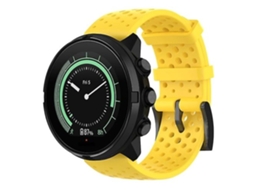 Pulseira De Silicone Respirável, Compatível Com Suunto 9. Não Inclui O Tema Chennls Amarelo.