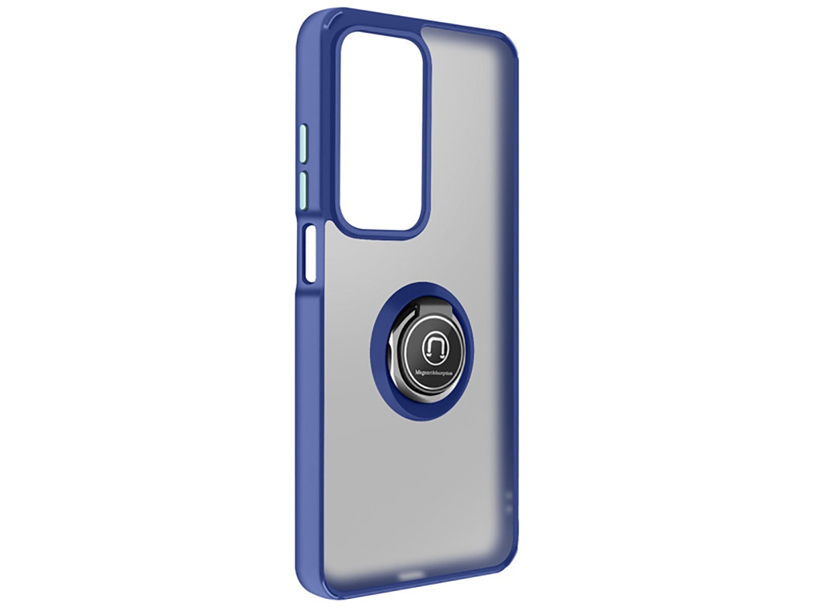Avizar Capa Para Oppo A5 Com Suporte De Anel E Fixação Magnética Azul