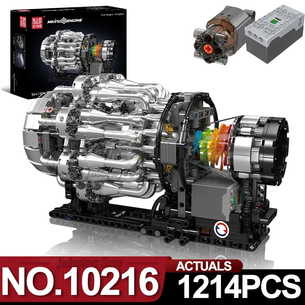 Kit De Blocos De Construção Para Modelo De Motor Turbojato