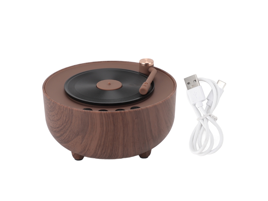 Caixa de Som Bluetooth Retro LAXISCREED com Luz Colorida