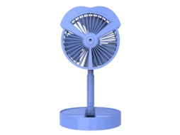 Ventilador Elétrico Mini com Pulverização 3 Velocidades Motor Sem Escovas Usb Azul | S/MARCA