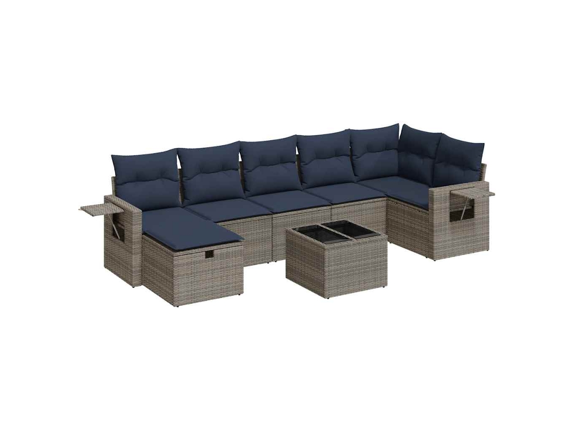 Garden Sofa Set, Garden Sofa Sets Vidaxl Cinzeto Rattan / Vime (n/a)