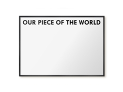 Magnetic Glass Board Our Piece Of The World For The Hall Espelharte (100x70 Cm)