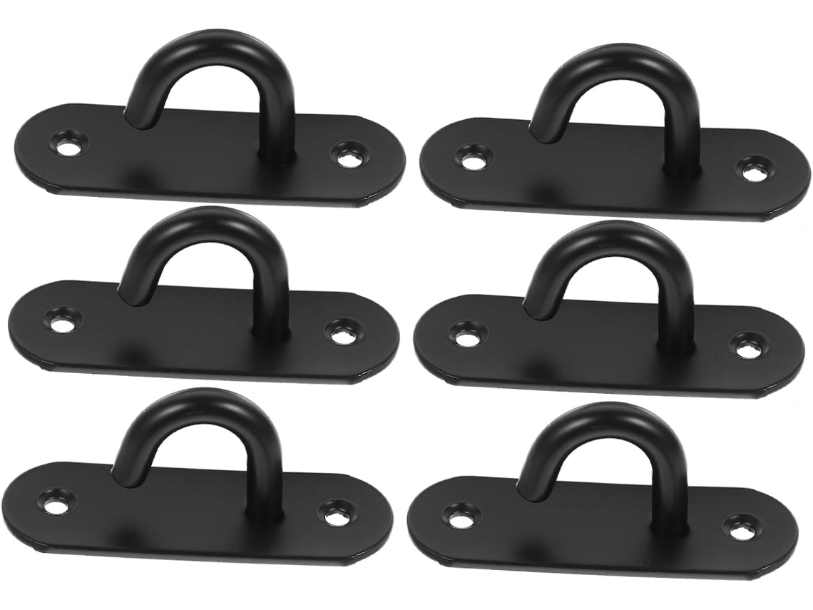 Kit De Ancoragem Parede Com 6 Peças Para Faixas Resistência, Suporte