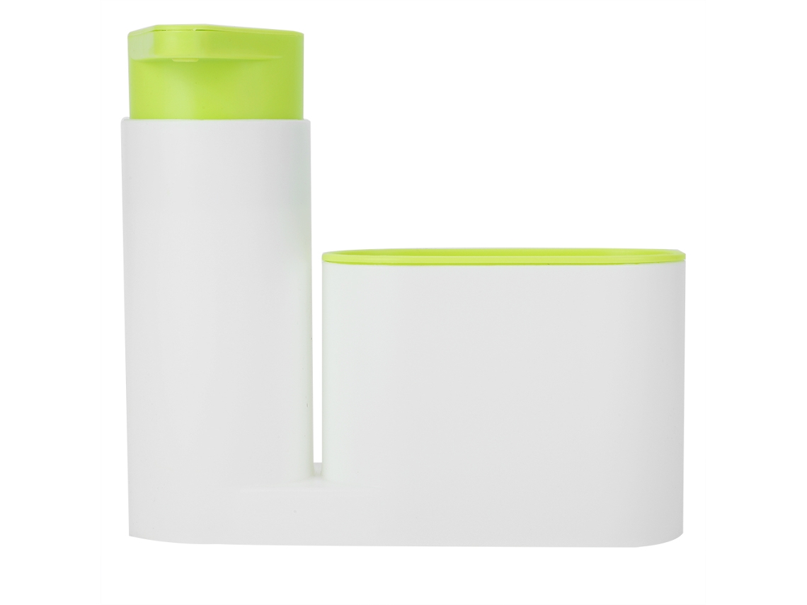 Kit De Armazenamento Detergente Pia Esponja Lavagem Multifuncional Verde
