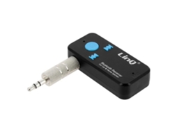 Receptor De Áudio Bluetooth, Linq, Adaptador Para Conector De 3,5 Mm, Bluetooth 4.1, Mãos Livres, Preto