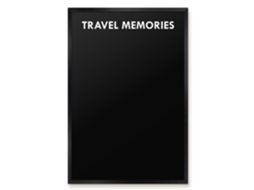 Quadro de vidro magnético para recordações de viagem para o hall Espelharte (40x60 cm)