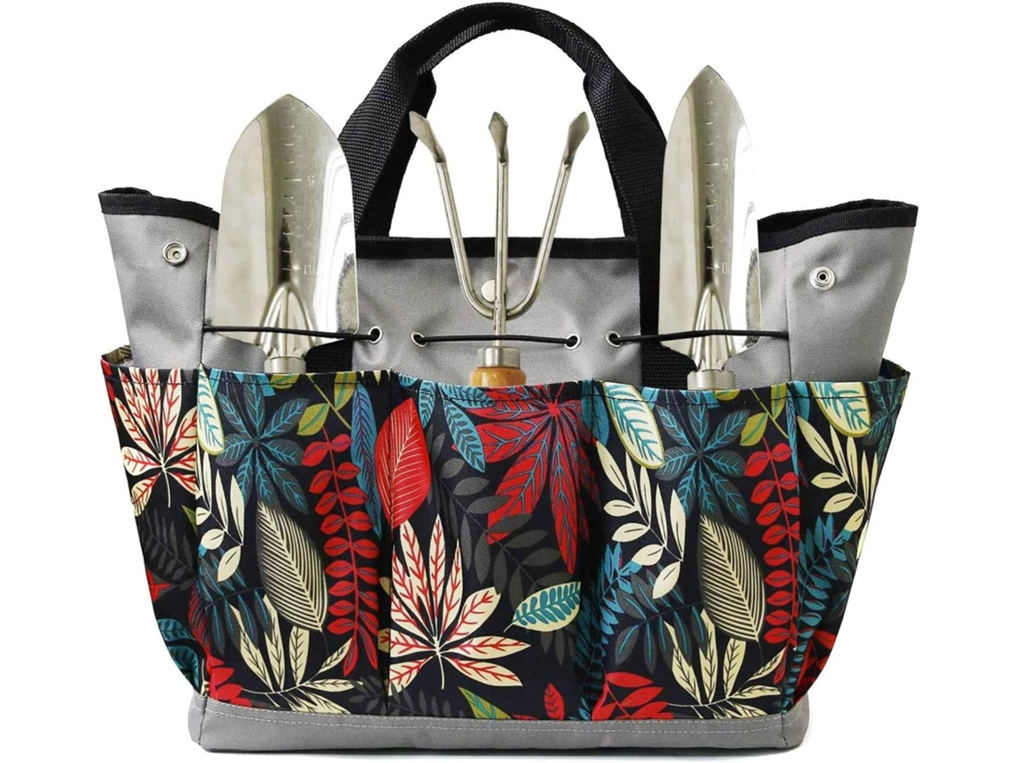 Bolsa Para Guardar Ferramentas De Jardinagem Com Bolsos, Bolsa De Tecido Oxford Durável Zeuxo (cinza Multicolorido)