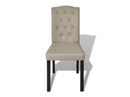 Cadeiras de Jantar 4 Pcs Tído Cor Camel MAISON EXCLUSIVE