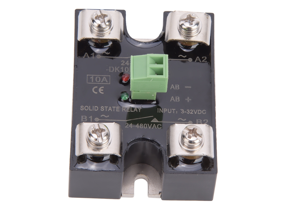 Relé de Estado Sólido Dk10da Canal Simples Control DC/AC 24 480vac 10A
