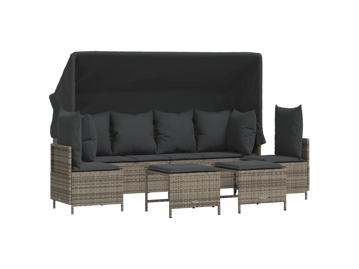 Garden Sofa Set, Garden Sofa Sets Vidaxl Cinzeto Rattan / Vime (n/a)