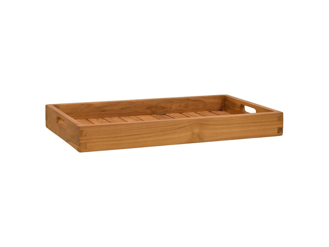 Serving Tray, Serving Trays Vidaxl Marrom Teca (60 X 35 Cm)