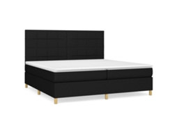 Box Spring Bed, Box Spring Beds Vidaxl Preto Tecido (200 X 200 Cm)