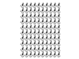 100 Clips para Documentos Cute Cartoon Crown Shape Metal Hollowed Long Tail Clips para Escritório Preto