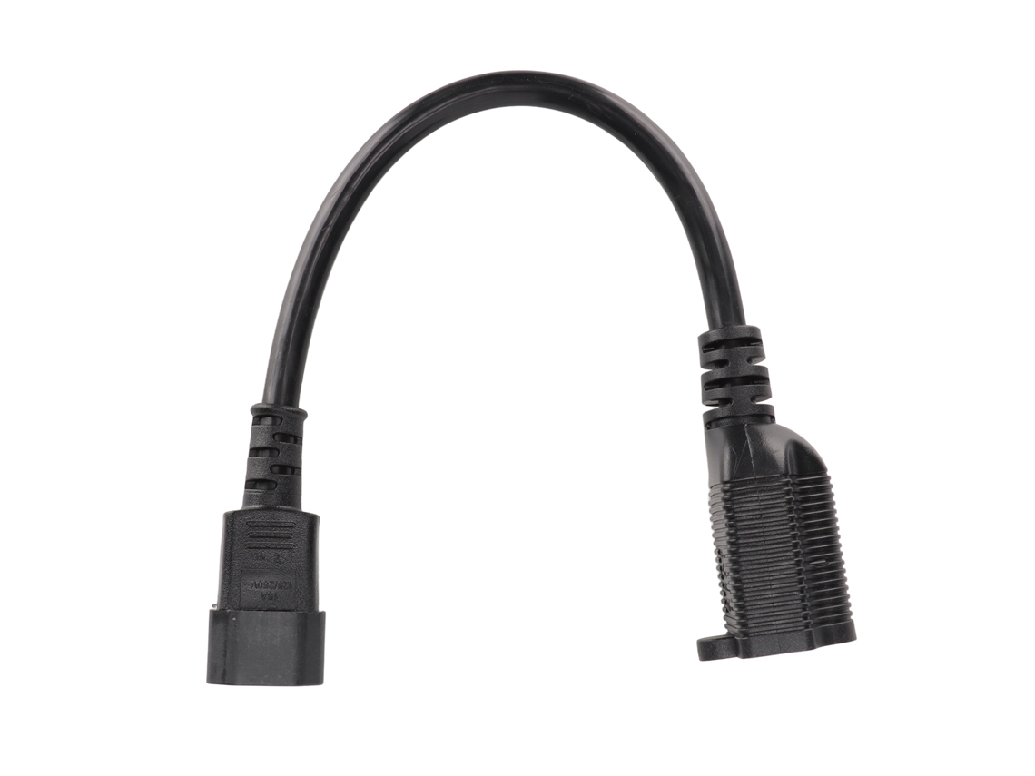 Cabo De Extensão De Energia Iec320 C14 Para 5‑15r/5‑20r Com Certificação Ul 0.32m/1.0ft Para Computador