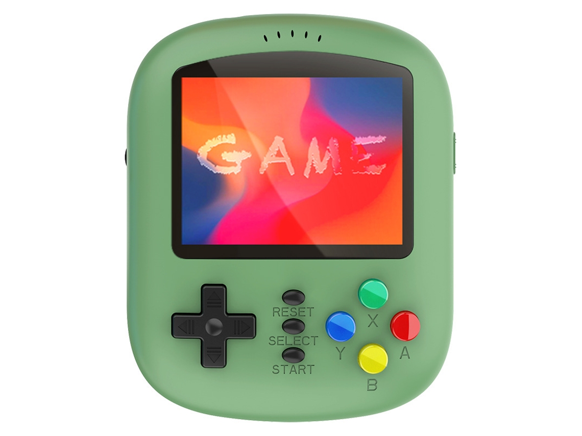 Console Portátil Retrô, 2,8 Polegadas, Verde AQUAFORGE