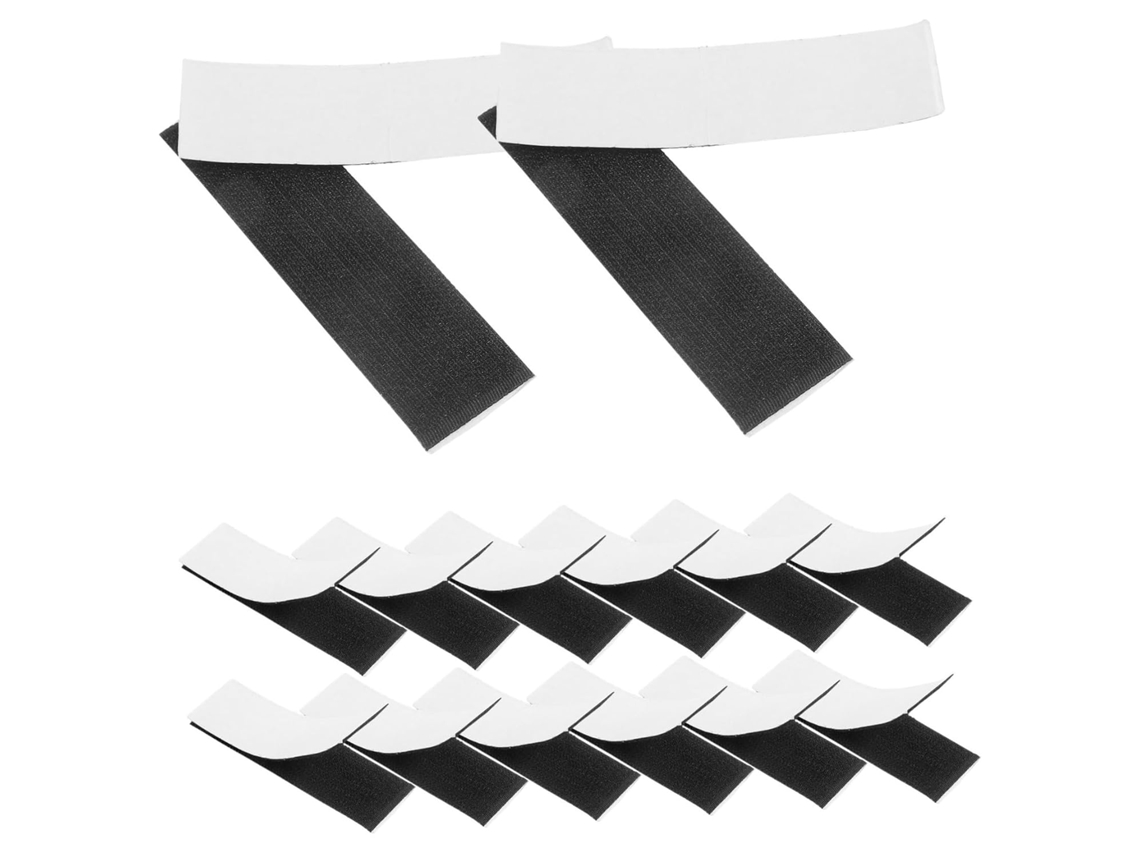 20 Pares De Fitas Adesivas Velcro Resistentes Para Fixação Carpetes Em Uso Doméstico