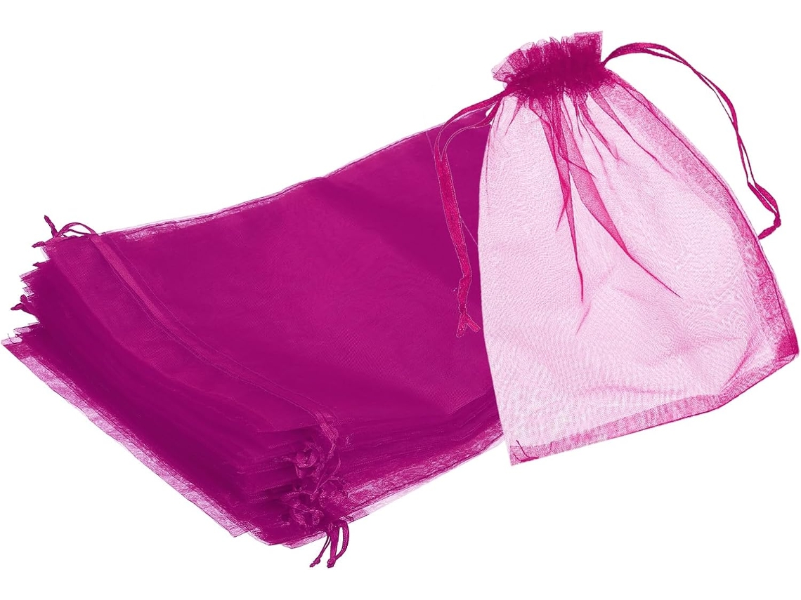 Conjunto Com 25 De Presente De Natal Tecido, Para Doces, Com Cordão