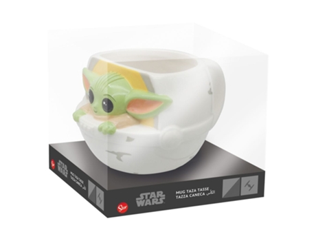 Caneca Cerâmica 3D 385Ml Star Wars The Mandalorian: Grogu