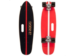 Skateboard CB RIDERS Preto com Alça 4 Rodas Max 100 kg