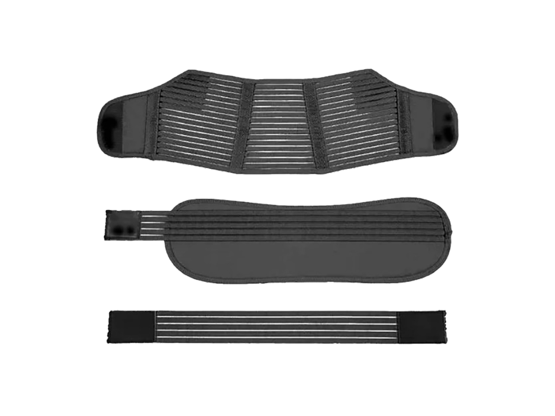 Cinta De Suporte Abdominal Para Gestantes, Ajustável Com Velcro, Respirável E Confortável, Preta, Tamanho M