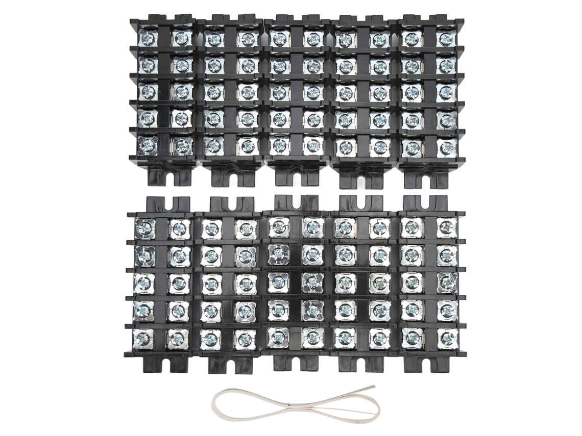 Bloco De Terminal Insulador Abs Compacto 60a 600v