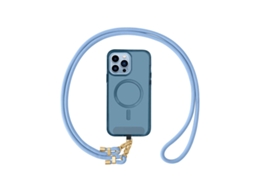 Qu-cordão Ajustável Para Celular Com Gancho Duplo De Metal, Função Anti-perda, Feito De Corrente De Nylon, Acrílico E Poliéster
